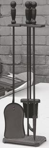 Fireplace tool set with stand